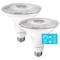 Luxrite PAR38 LED Dusk to Dawn Light Bulbs 15W (90W Equivalent) 1250LM 3000K Soft White E26 Base 2-Pack LR31631-2PK - alternate 1